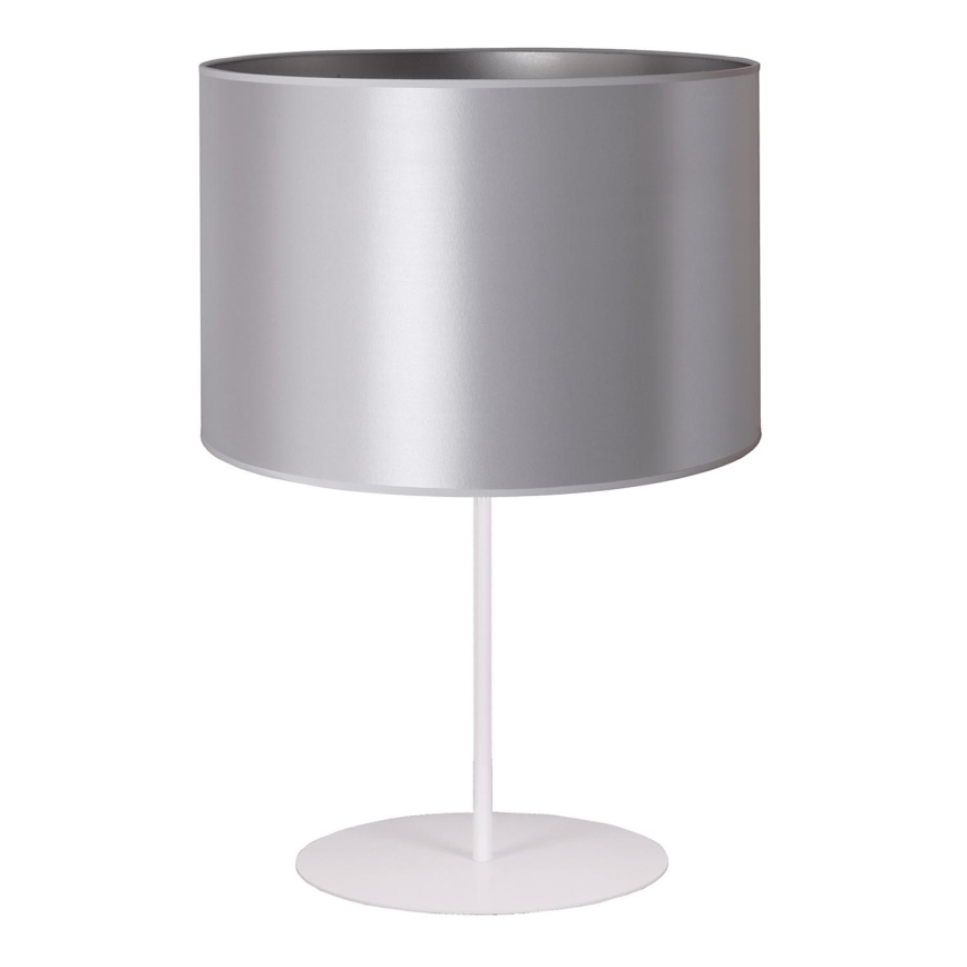 Duolla - Stalinis šviestuvas CANNES 1xE14/15W/230V diametras 20 cm sidabras/balta