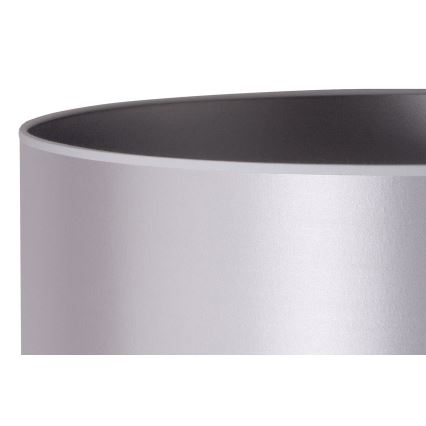 Duolla - Stalinis šviestuvas CANNES 1xE14/15W/230V diametras 20 cm sidabras/balta
