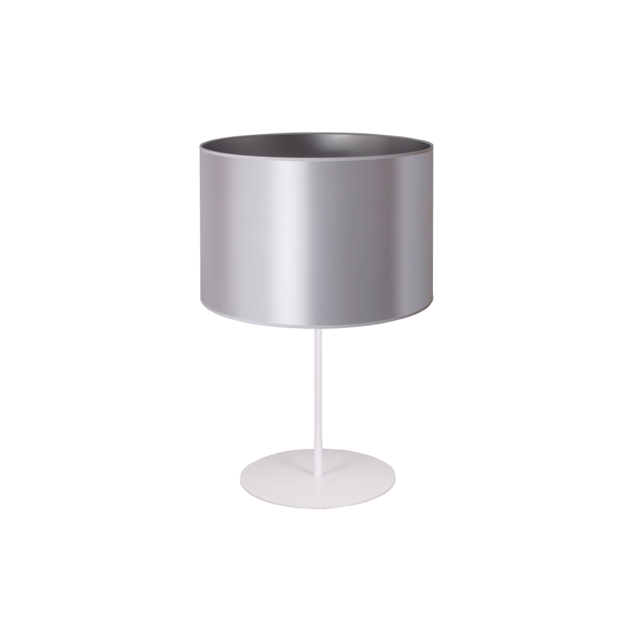 Duolla - Stalinis šviestuvas CANNES 1xE14/15W/230V diametras 20 cm sidabras/balta