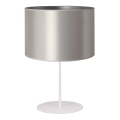 Duolla - Stalinis šviestuvas CANNES 1xE14/15W/230V diametras 20 cm sidabras/balta