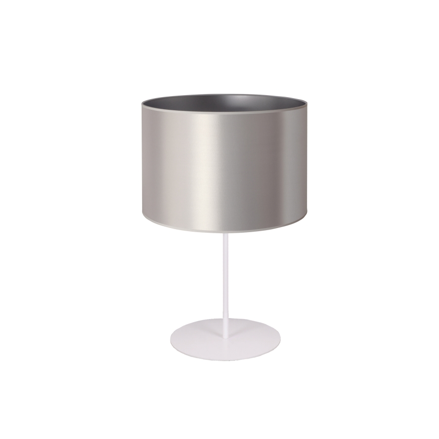 Duolla - Stalinis šviestuvas CANNES 1xE14/15W/230V diametras 20 cm sidabras/balta