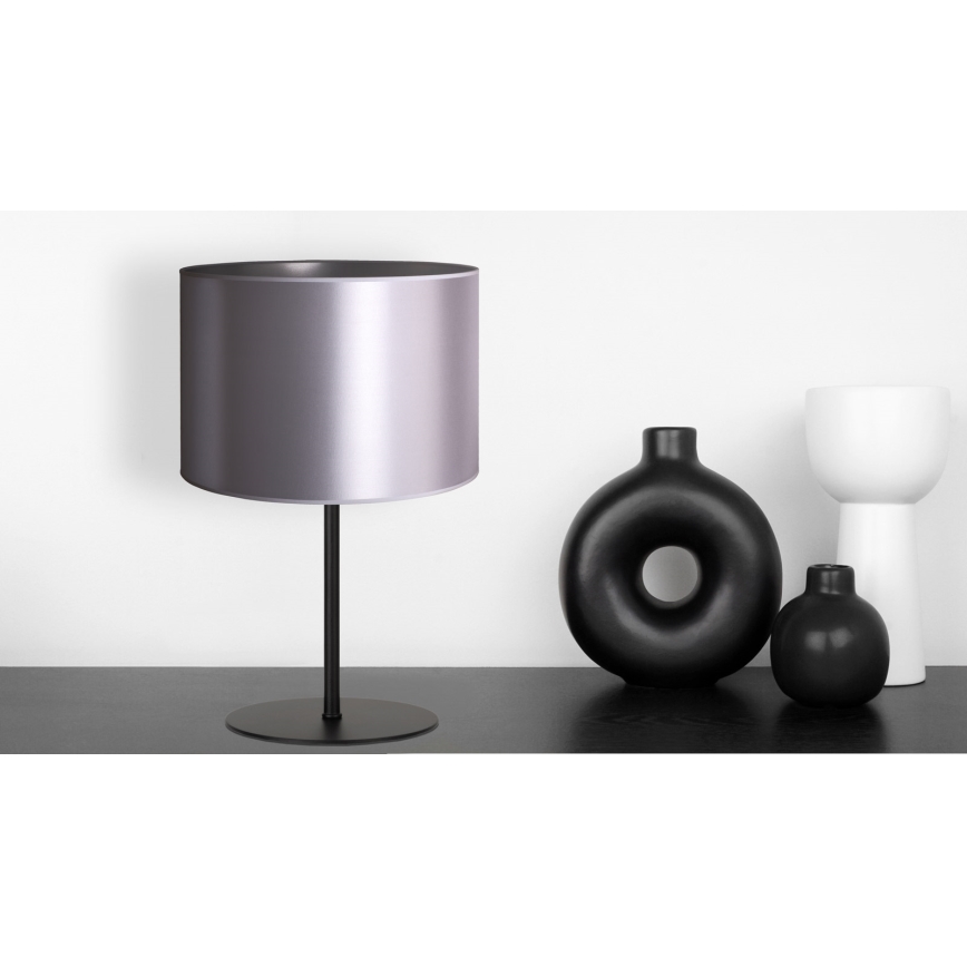 Duolla - Stalinis šviestuvas CANNES 1xE14/15W/230V diametras 20 cm sidabras/juoda