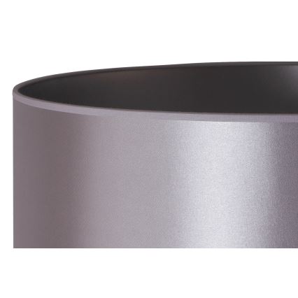 Duolla - Stalinis šviestuvas CANNES 1xE14/15W/230V diametras 20 cm sidabras/juoda
