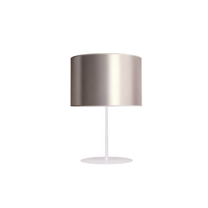 Duolla - Stalinis šviestuvas CANNES 1xE14/15W/230V diametras 20 cm sidabras/varis/balta