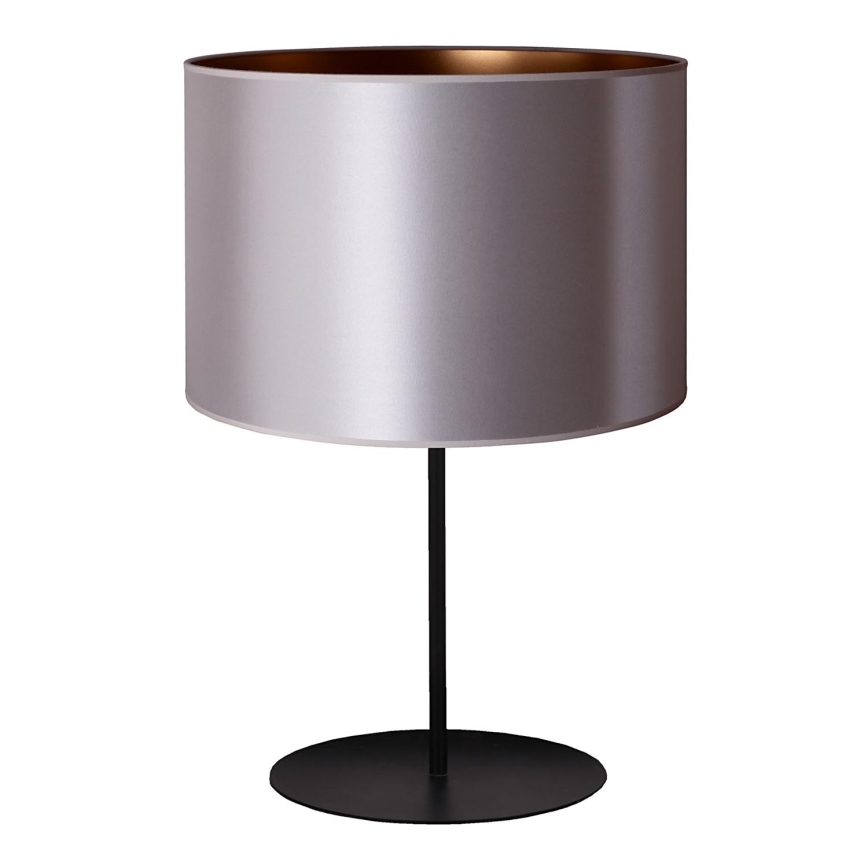 Duolla - Stalinis šviestuvas CANNES 1xE14/15W/230V diametras 20 cm sidabras/varis/juoda