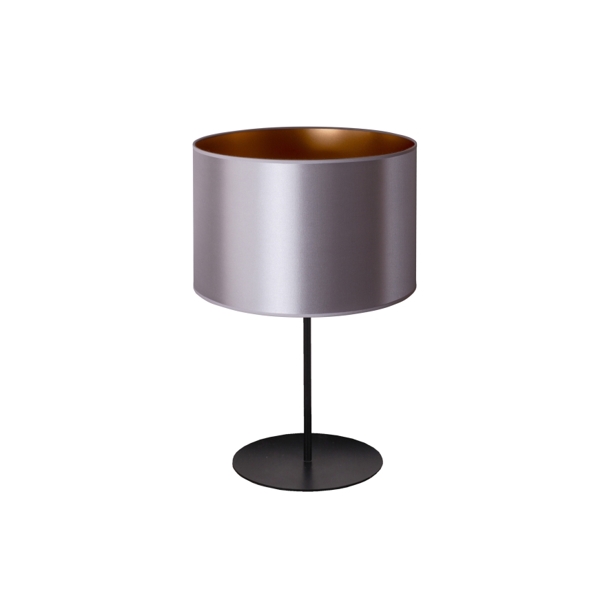 Duolla - Stalinis šviestuvas CANNES 1xE14/15W/230V diametras 20 cm sidabras/varis/juoda