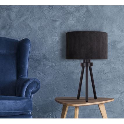 Duolla - Stalinis šviestuvas LYON 1xE27/15W/230V diametras 30 cm juoda