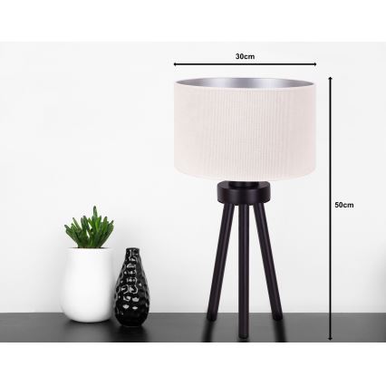 Duolla - Stalinis šviestuvas LYON 1xE27/15W/230V diametras 30 cm kreminė