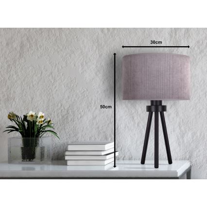 Duolla - Stalinis šviestuvas LYON 1xE27/15W/230V diametras 30 cm pilka