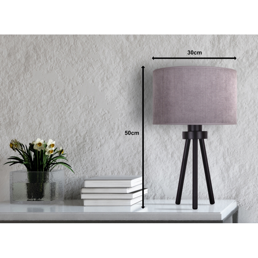 Duolla - Stalinis šviestuvas LYON 1xE27/15W/230V diametras 30 cm pilka