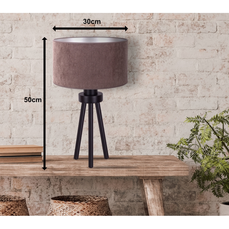 Duolla - Stalinis šviestuvas LYON 1xE27/15W/230V diametras 30 cm ruda