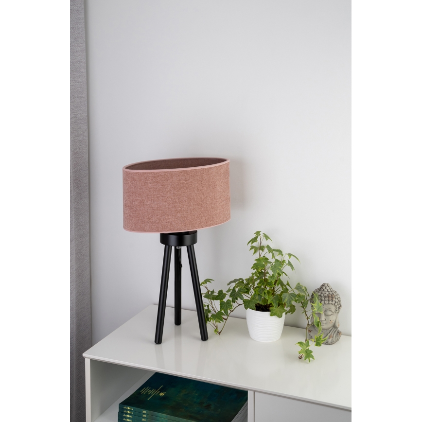 Duolla - Stalinis šviestuvas OVAL 1xE27/15W/230V diametras 30 cm rausva