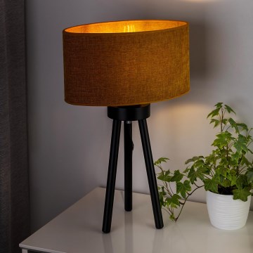 Duolla - Stalinis šviestuvas OVAL 1xE27/15W/230V diametras 30 cm ruda