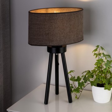 Duolla - Stalinis šviestuvas OVAL 1xE27/15W/230V diametras 30 cm ruda