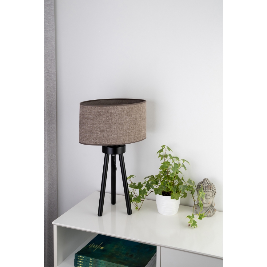 Duolla - Stalinis šviestuvas OVAL 1xE27/15W/230V diametras 30 cm ruda