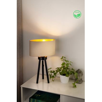 Duolla - Stalinis šviestuvas OVAL VEGAN 1xE27/15W/230V diametras 30 cm kreminė