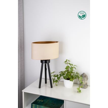Duolla - Stalinis šviestuvas OVAL VEGAN 1xE27/15W/230V diametras 30 cm kreminė