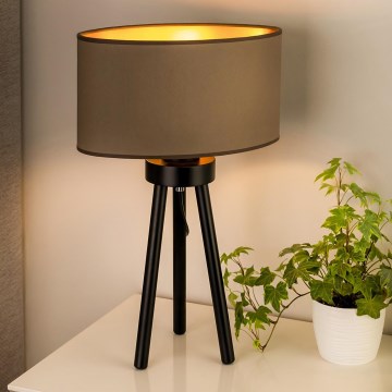 Duolla - Stalinis šviestuvas OVAL VEGAN 1xE27/15W/230V diametras 30 cm smėlio spalva