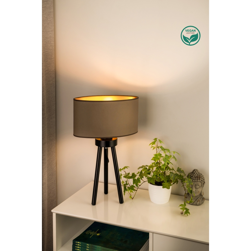 Duolla - Stalinis šviestuvas OVAL VEGAN 1xE27/15W/230V diametras 30 cm smėlio spalva