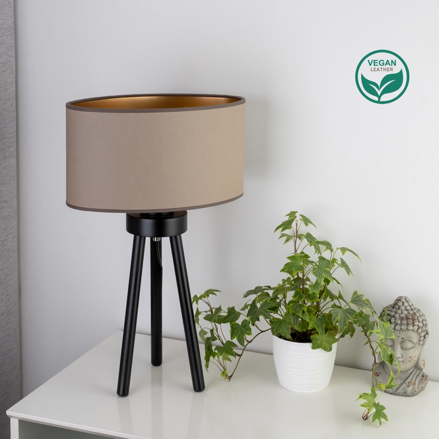 Duolla - Stalinis šviestuvas OVAL VEGAN 1xE27/15W/230V diametras 30 cm smėlio spalva