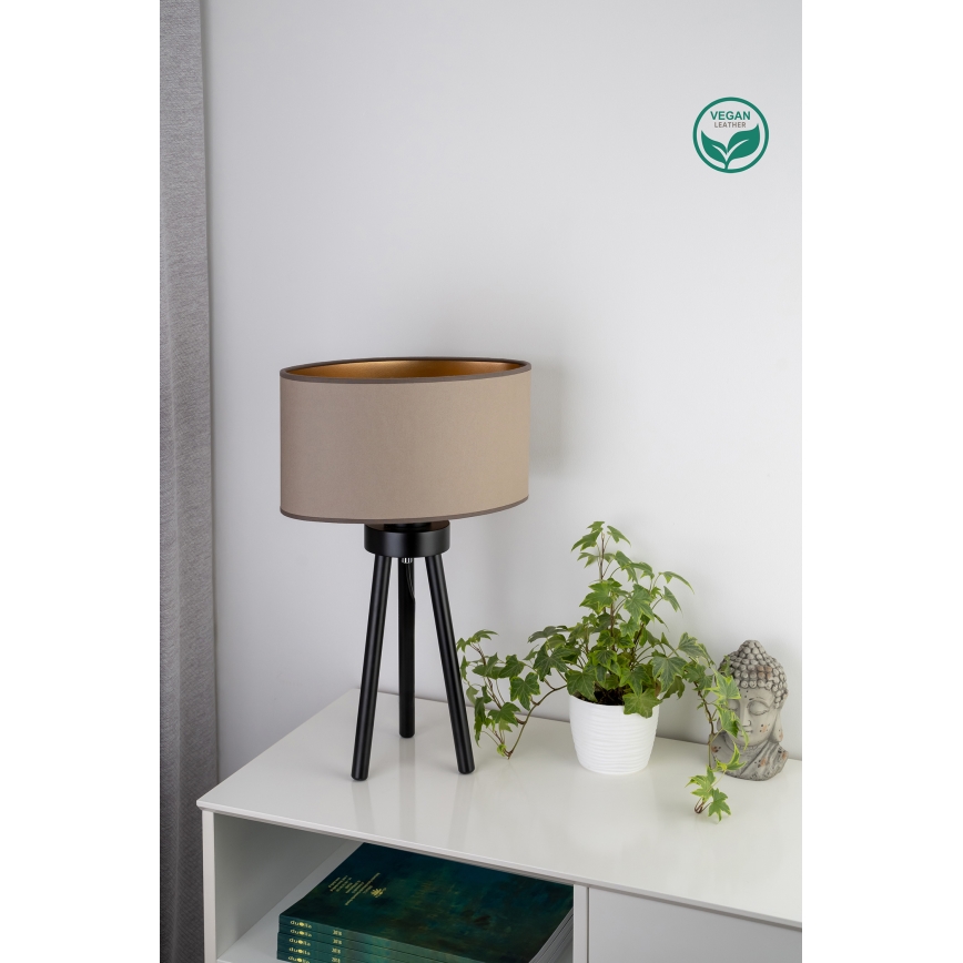 Duolla - Stalinis šviestuvas OVAL VEGAN 1xE27/15W/230V diametras 30 cm smėlio spalva