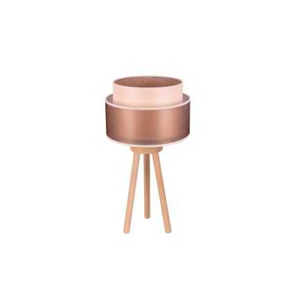 Duolla - Stalinis šviestuvas WOOD BOHO 1xE27/15W/230V diametras 25 cm varis/ruda/smėlio spalva