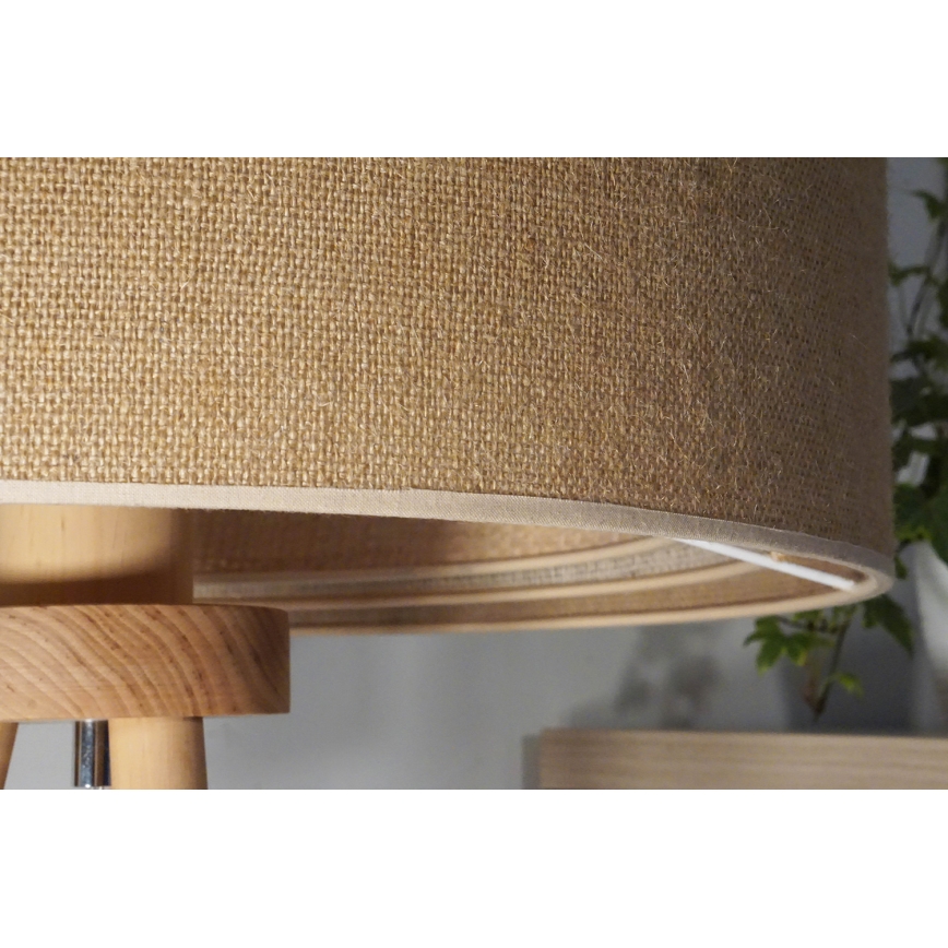 Duolla - Stalinis šviestuvas YUTE TRIO 1xE27/15W/230V diametras 25 cm ruda/pilka/smėlio spalva