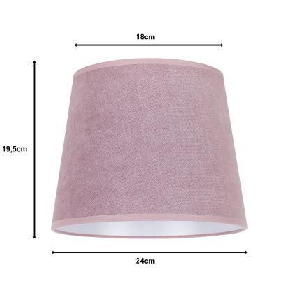 Duolla - Stalinis šviestuvo gaubtas CLASSIC M E27 skersmuo 24 cm rožinė