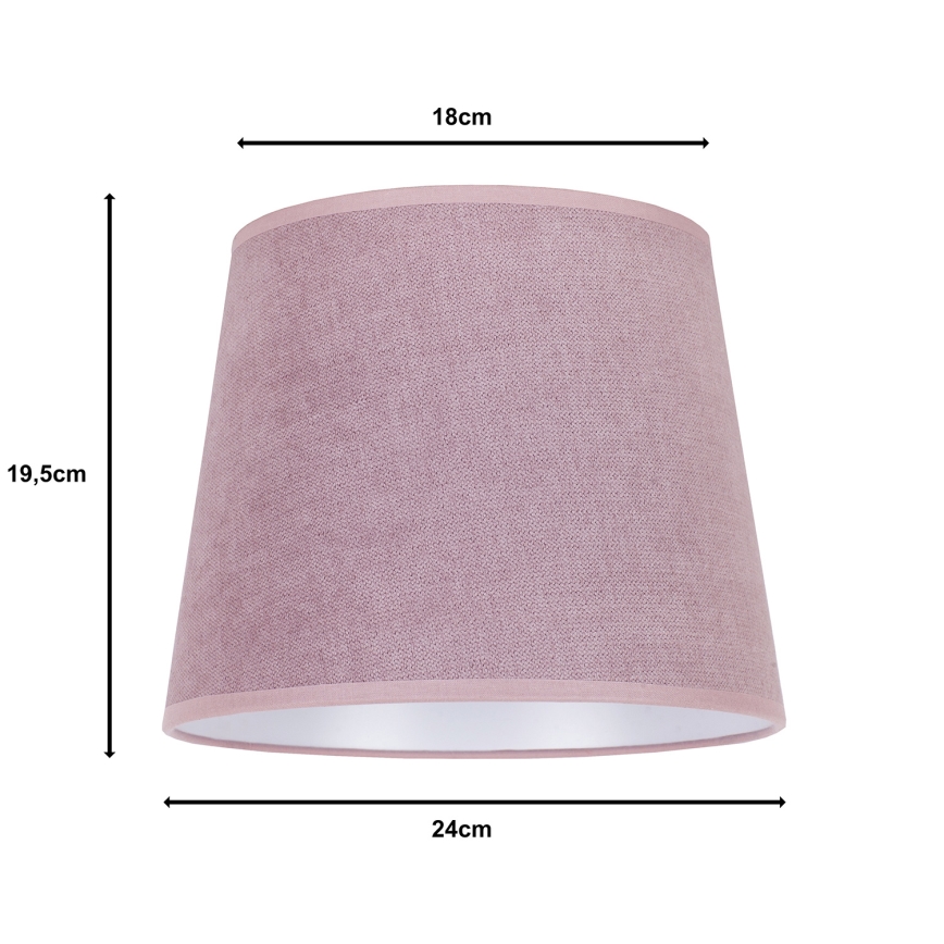 Duolla - Stalinis šviestuvo gaubtas CLASSIC M E27 skersmuo 24 cm rožinė