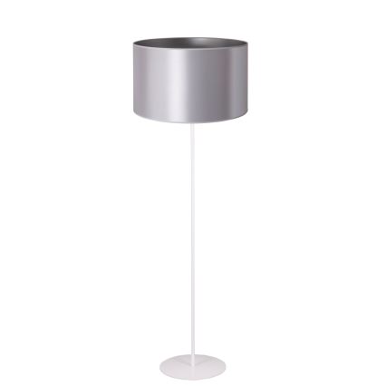 Duolla - Stojací  lempa CANNES 1xE27/15W/230V diametras 45 cm sidabras/balta
