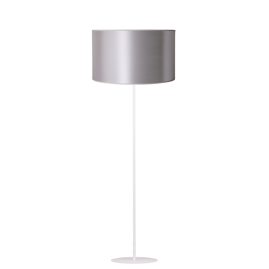 Duolla - Stojací  lempa CANNES 1xE27/15W/230V diametras 45 cm sidabras/balta
