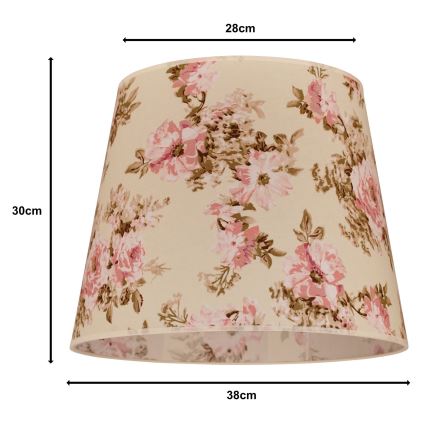 Duolla - Šviestuvo gaubtas sietynui CLASSIC L E27 diametras 38 cm rožė