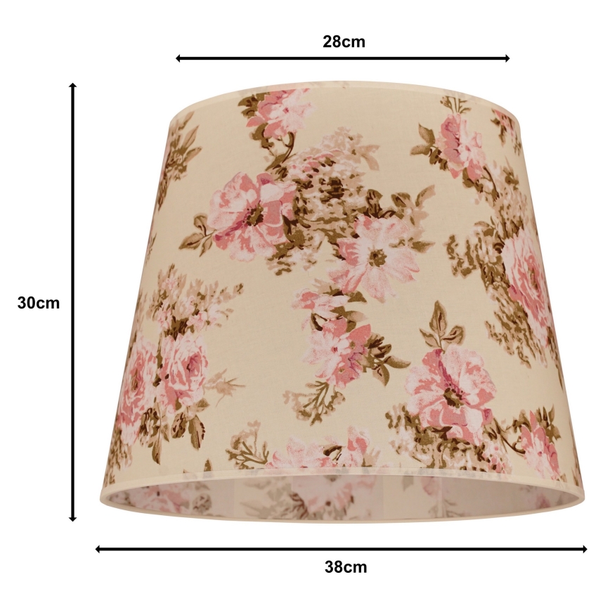 Duolla - Šviestuvo gaubtas sietynui CLASSIC L E27 diametras 38 cm rožė