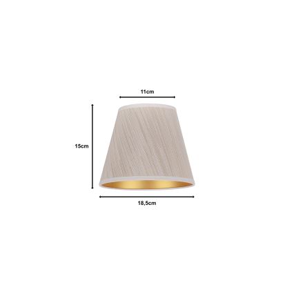Duolla - Stalo lempų gaubtas SOFIA XS E14 skersmuo 18,5 cm smėlio spalvos