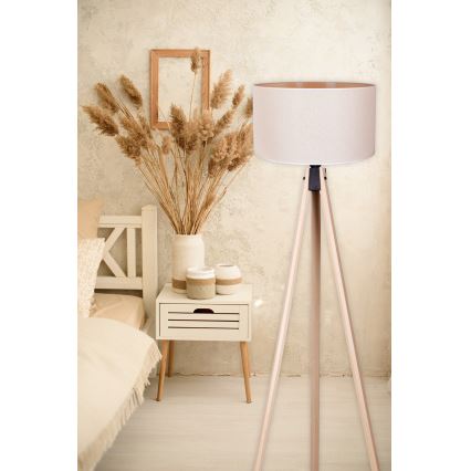 Duolla - Toršeras 1xE27/60W/230V diametras 44 cm kreminė/smėlio spalva