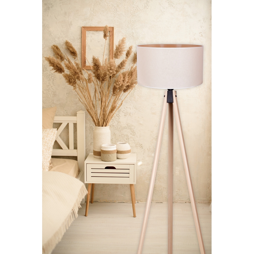 Duolla - Toršeras 1xE27/60W/230V diametras 44 cm kreminė/smėlio spalva