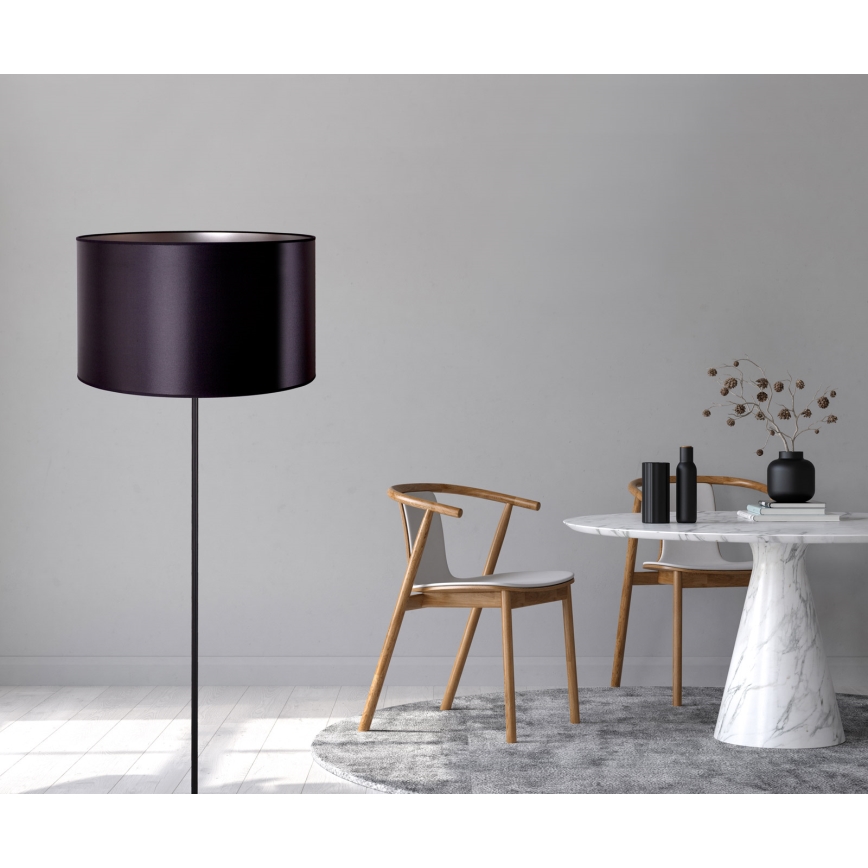 Duolla - Toršeras CANNES 1xE27/15W/230V diametras 45 cm juoda/sidabras