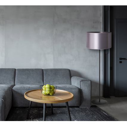 Duolla - Toršeras CANNES 1xE27/15W/230V diametras 45 cm sidabras/juoda