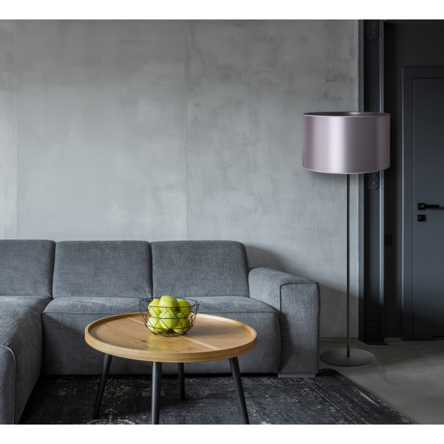 Duolla - Toršeras CANNES 1xE27/15W/230V diametras 45 cm sidabras/juoda