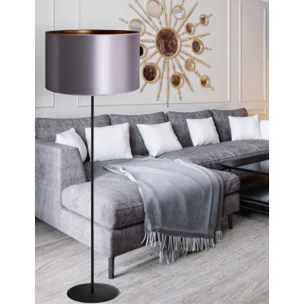 Duolla - Toršeras CANNES 1xE27/15W/230V diametras 45 cm sidabras/varis/juoda