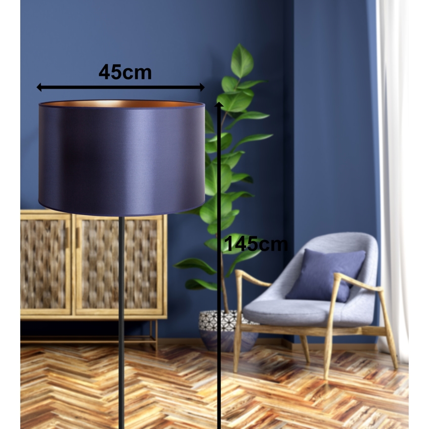 Duolla - Toršeras CANNES 1xE27/15W/230V diametras 45 cm violetinė/varis/juoda