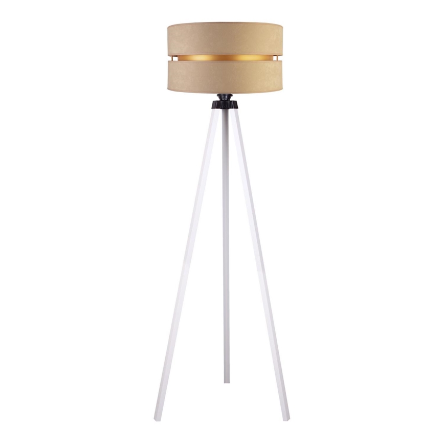 Duolla - Toršeras DUO 1xE27/60W/230V diametras 44 cm smėlio spalva/balta