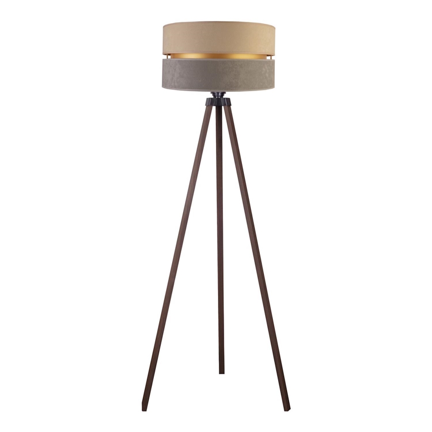 Duolla - Toršeras DUO 1xE27/60W/230V diametras 44 cm smėlio spalva/pilka/ruda