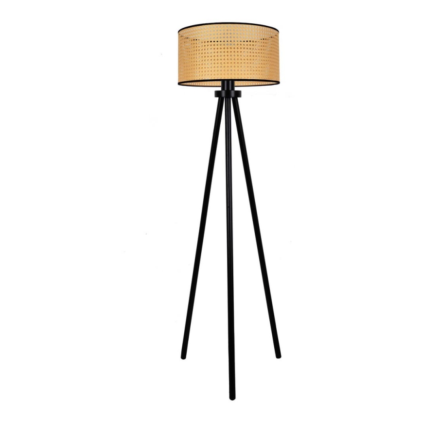 Duolla - Toršeras ROLLER 1xE27/15W/230V diametras 45 cm rotangas/juoda