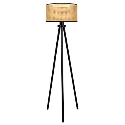 Duolla - Toršeras ROLLER 1xE27/15W/230V diametras 45 cm rotangas/juoda