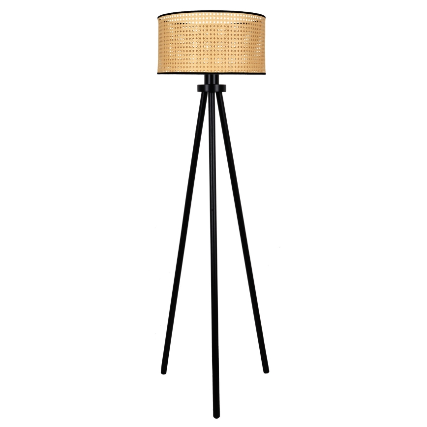 Duolla - Toršeras ROLLER 1xE27/15W/230V diametras 45 cm rotangas/juoda