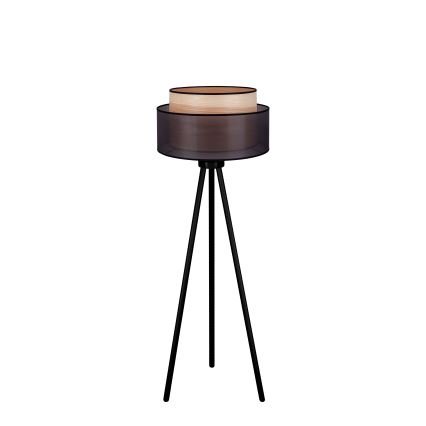 Duolla - Toršeras WOOD BOHO 1xE27/15W/230V diametras 45 cm juoda/smėlio spalva