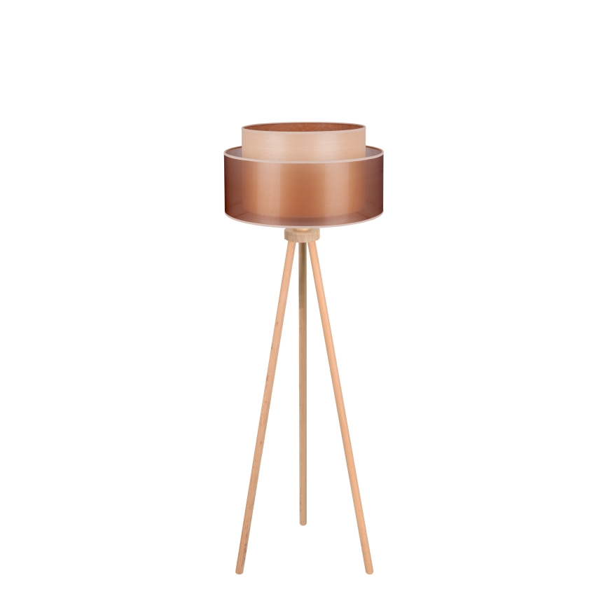 Duolla - Toršeras WOOD BOHO 1xE27/15W/230V diametras 45 cm varis/ruda/smėlio spalva