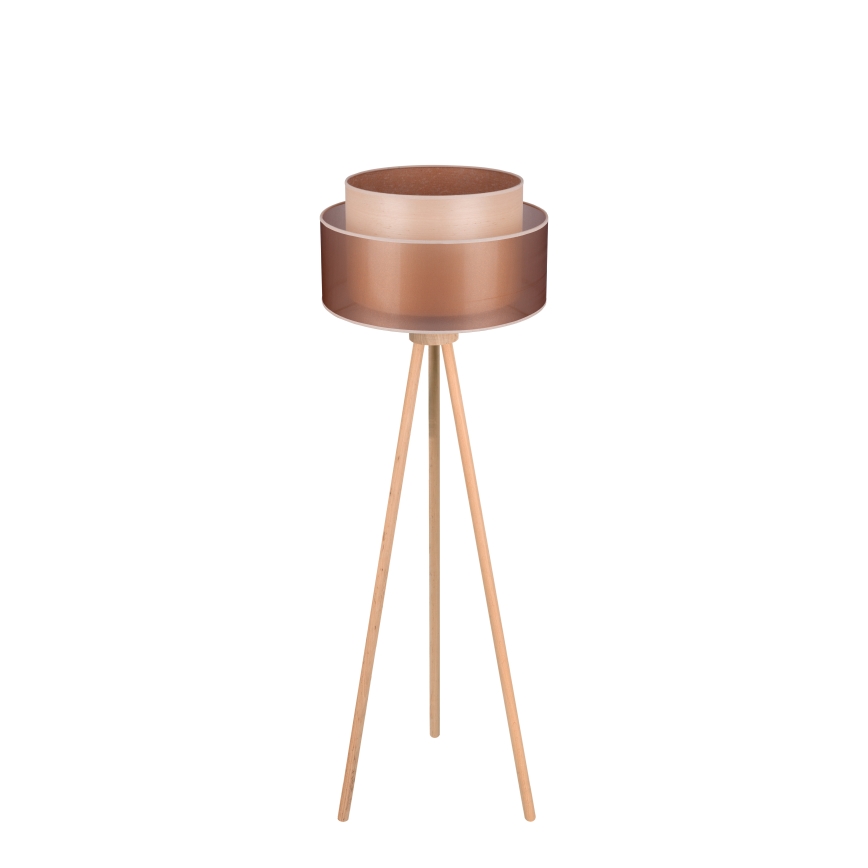 Duolla - Toršeras WOOD BOHO 1xE27/15W/230V diametras 45 cm varis/ruda/smėlio spalva