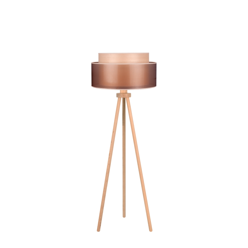 Duolla - Toršeras WOOD BOHO 1xE27/15W/230V diametras 45 cm varis/ruda/smėlio spalva